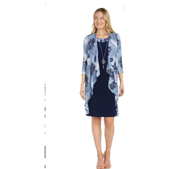 R & M Richards Polished Harmony Dress Sz 10 - Picture 1 of 9